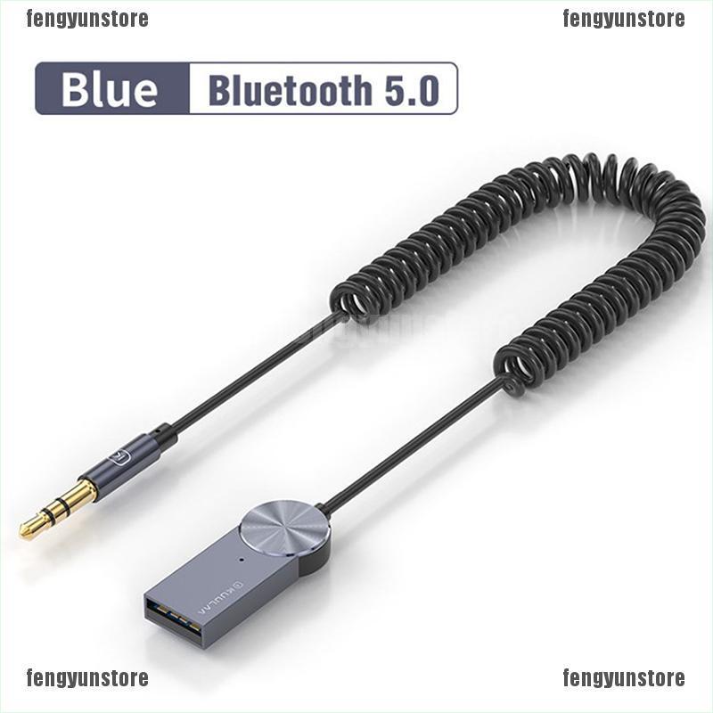 Dây Cáp Âm Thanh Bluetooth 5.0 3.5mm Cho Xe Ô Tô