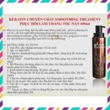 KERATIN NGUYÊN CHẤT SMOOTHING TREAMENT PHỤC HỒI LÀM THẲNG TÓC NÁT 400ML