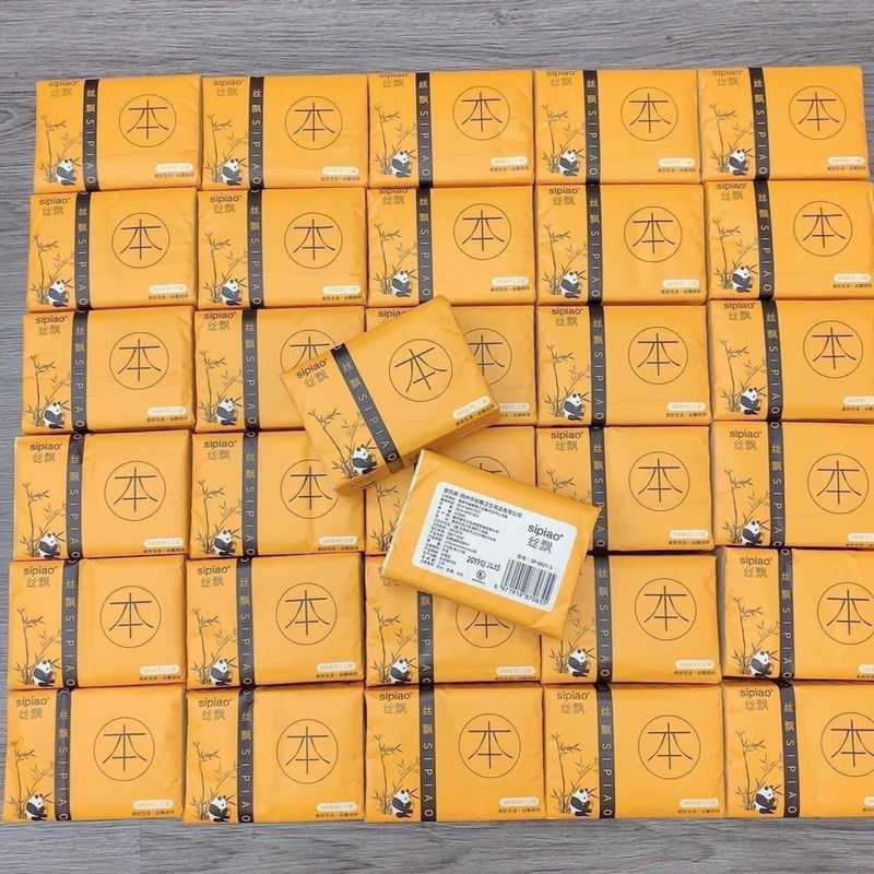 Giấy gấu trúc hàng QC 1 thùng 30 gói chuẩn, đẹp.