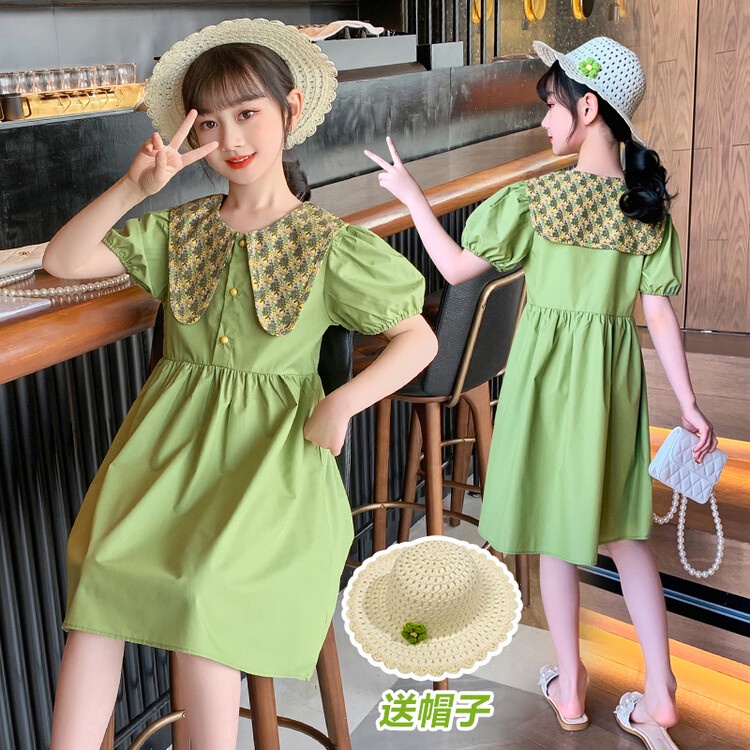 Đầm Công Chúa Mùa Hè Tay Ngắn Phong Cách Mới Thời Trang 2022 Cho Bé Gái