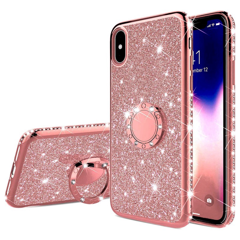 Ốp điện thoại ánh nhũ xinh xắn cho iPhone 6 7 8 Plus X XR XS MAX 11 11Pro 11Pro MAX