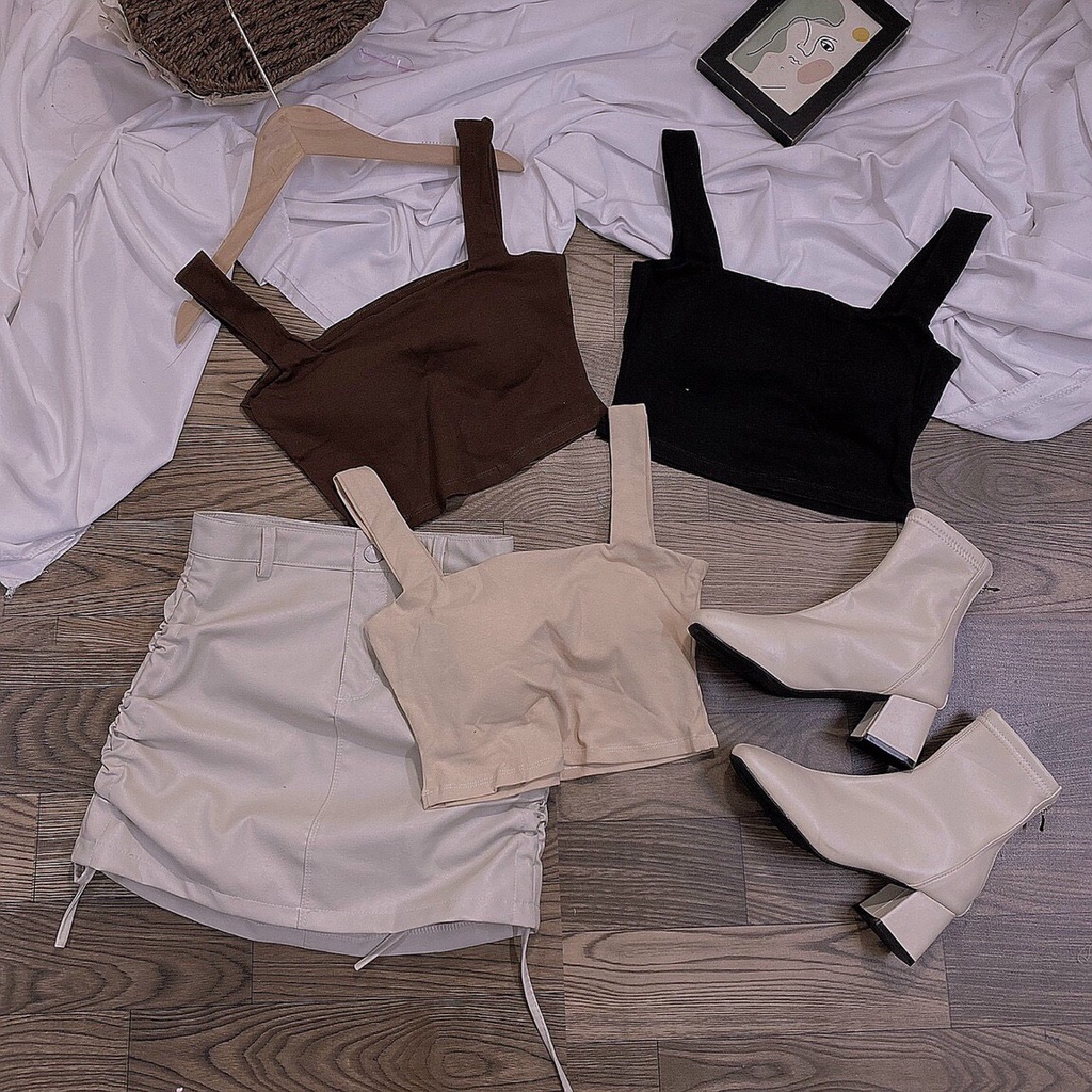 Áo crop - Chân váy đuôi cá