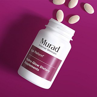 (CHÍNH HÃNG - DATE 11/2021) Murad Age Reform Hydro-Glow Dietary Supplements – Viên Uống Ngậm Nước Murad (60 viên)