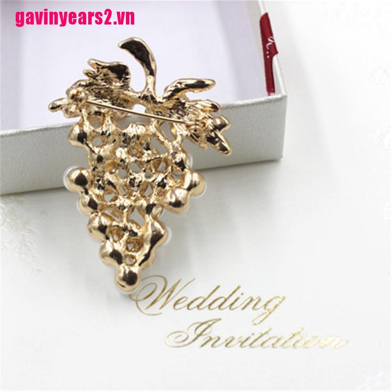 1 Ghim Cài Áo Đính Ngọc Trai Nhân Tạo Thời Trang