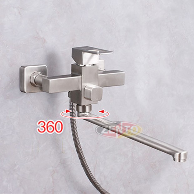 Bộ sen bồn tắm nằm inox304 SUS6164