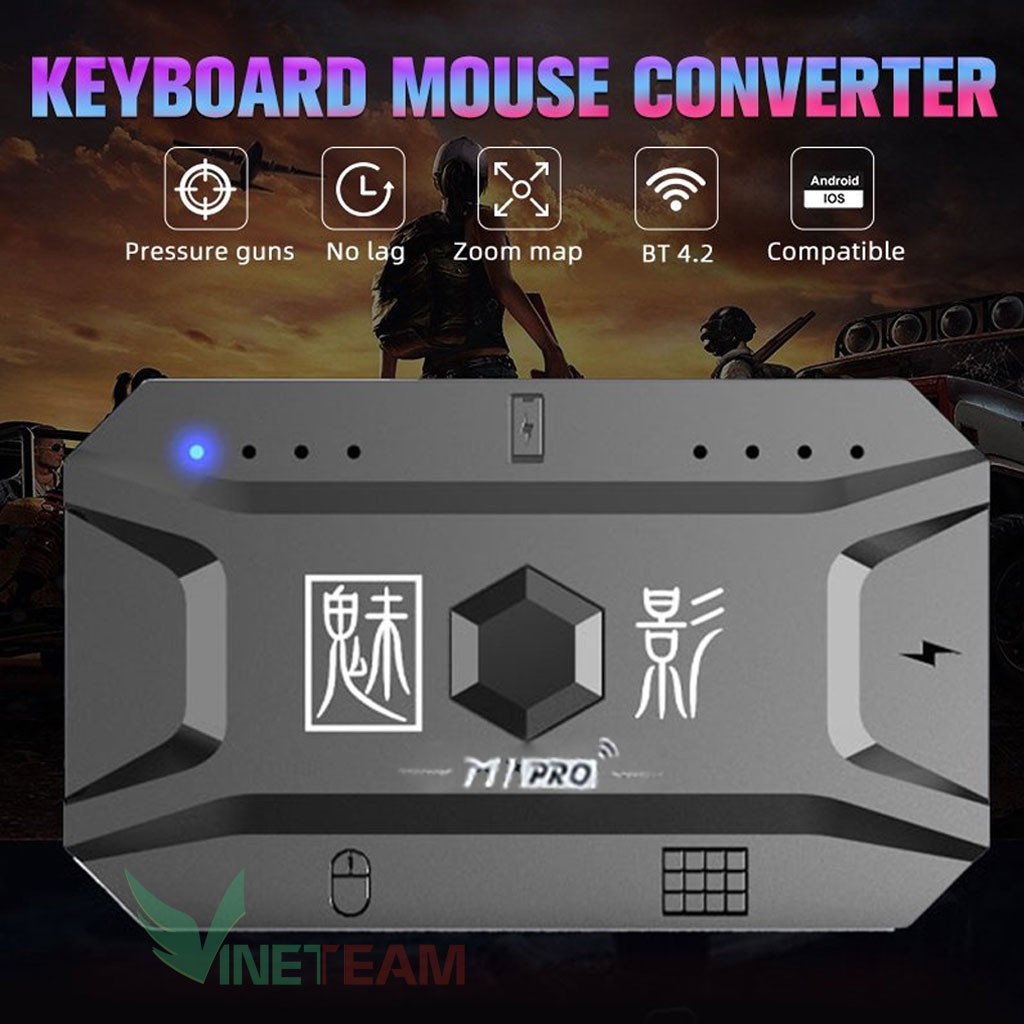 MEIYING M1 PRO - Bộ chuyển đổi chơi game PUBG Mobile, Free Fire, COD giá rẻ tốt nhất hỗ trợ chip MediaTek