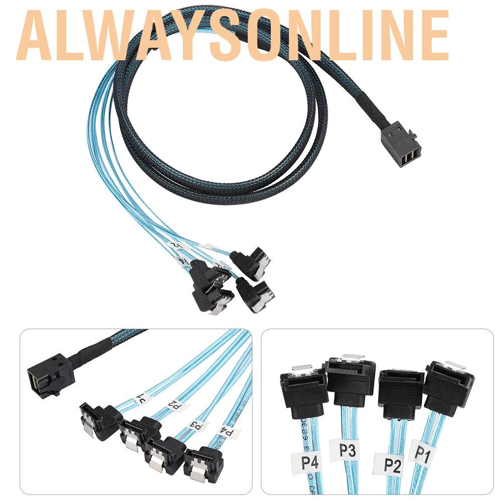 Dây Cáp Kết Nối Ổ Cứng Mini SAS Giao Diện HD 36P SFF-8643 Sang SATA 7Pinx4 | BigBuy360 - bigbuy360.vn