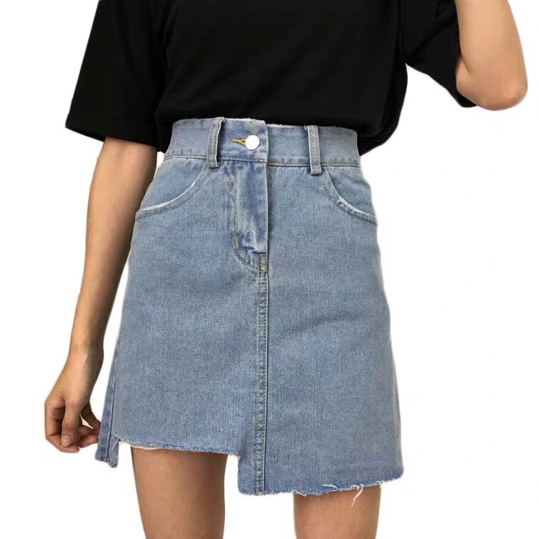 chân váy jean chữ A ( secondhand)