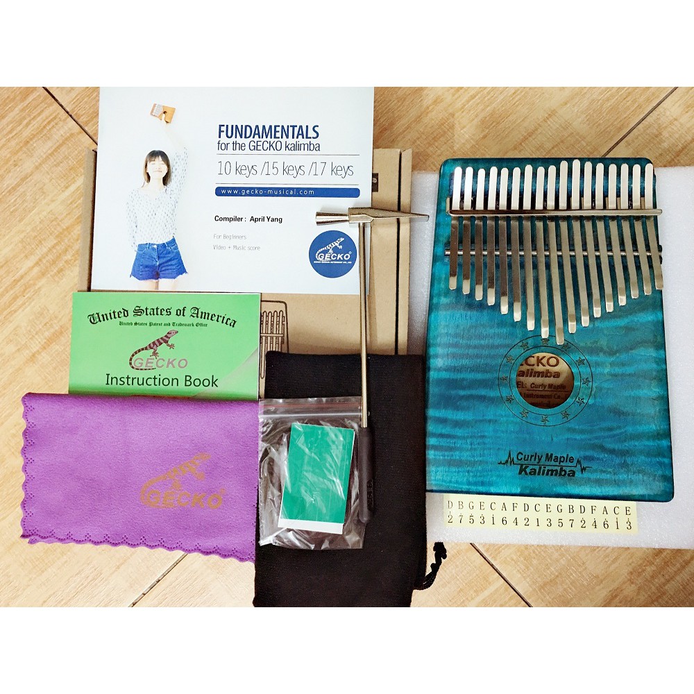 Đàn Thumb Piano 17 phím gecko MC-BL, Kalimba Gecko 17 keys - HÀNG CÓ SẴN