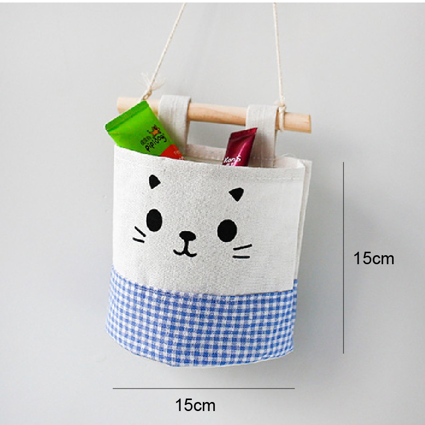 [Tp. HCM] Túi vải treo tường hình mèo