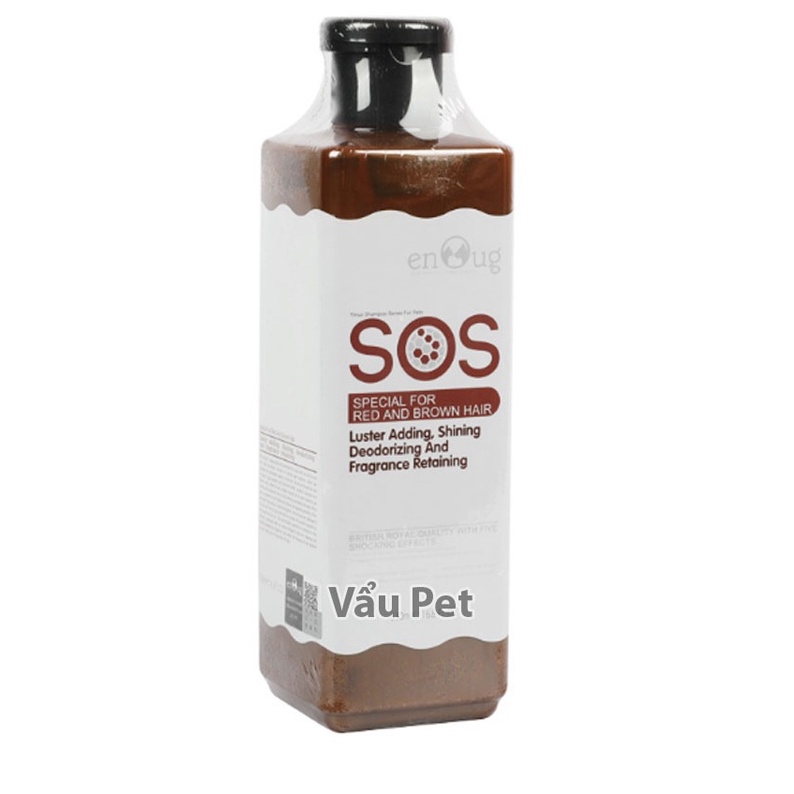 Sữa tắm cho chó SOS 530ml poodle, lông trắng, lông tối màu  - Sữa tắm chó mèo Vẩu Pet Shop