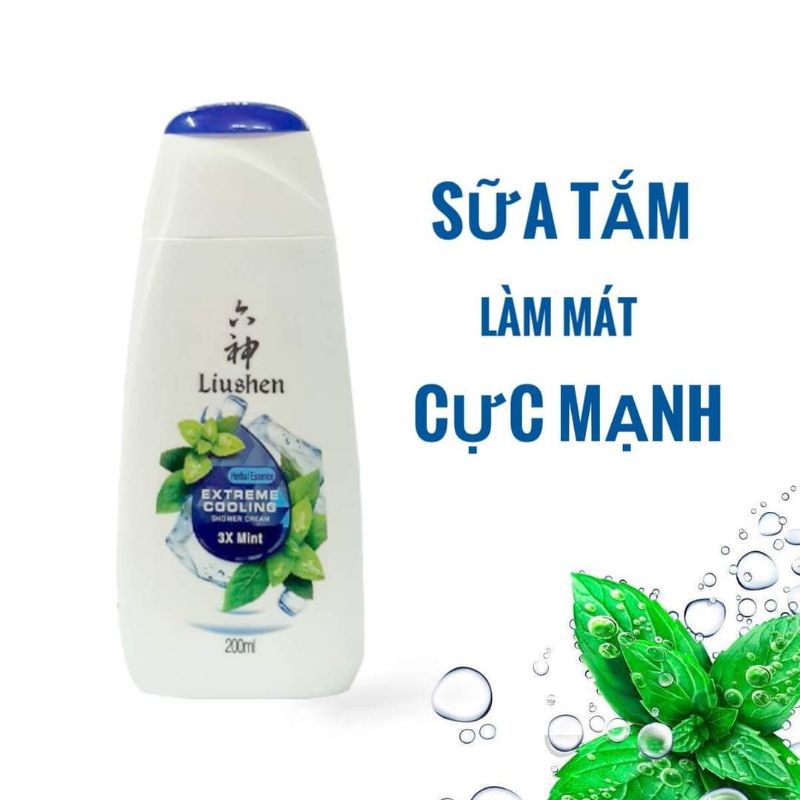 Sữa tắm Liushen làm mát cực mạnh Extreme Cooling 3X Mint  200ml