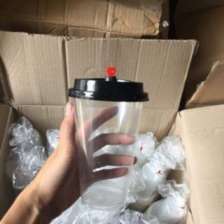 5 cốc tim đựng trà sữa 500ml