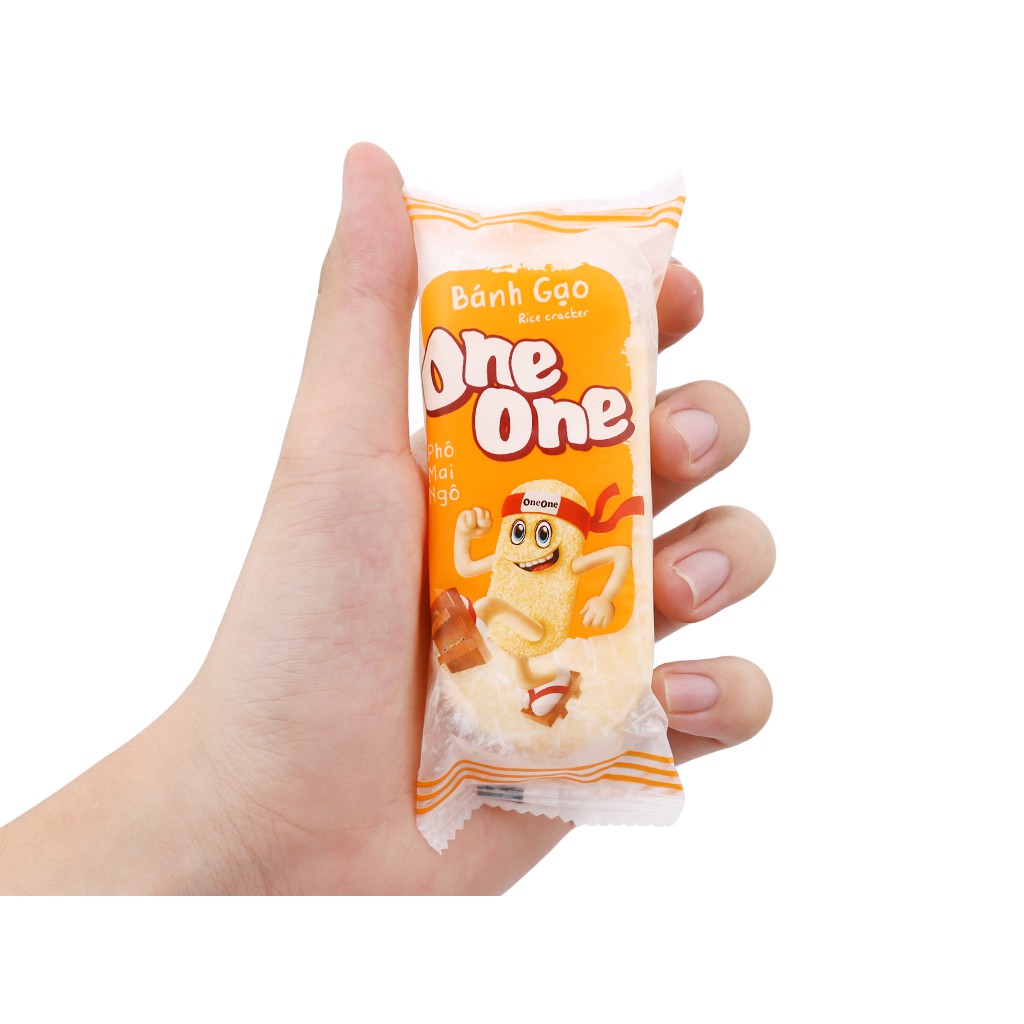 Combo 2 gói bánh gạo vị phô mai ngô one one 118g