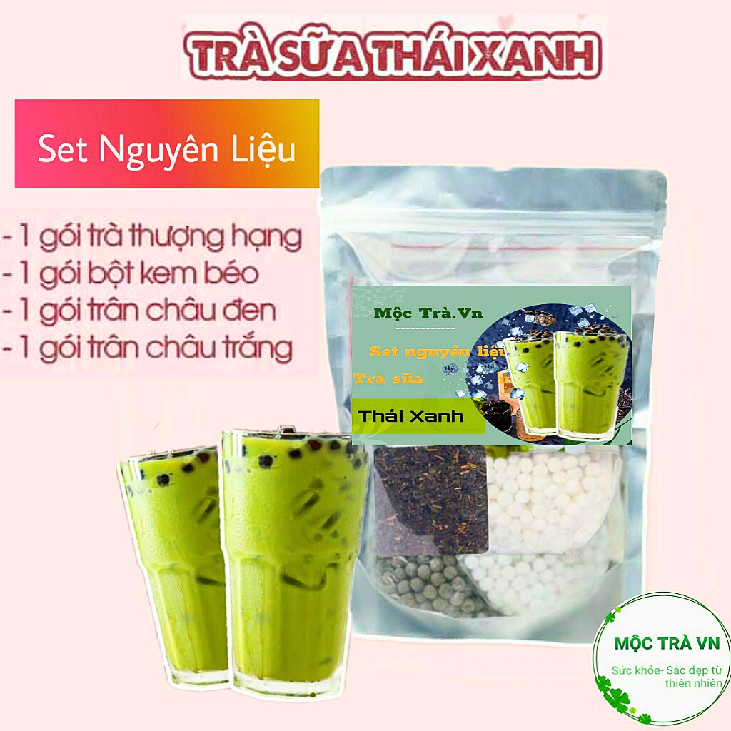 Trà sữa Phúc Long, trà sữa Thái Xanh, nguyên liệu tự pha, Thái đỏ