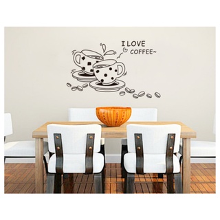 Decal trang trí tường - Love Coffe