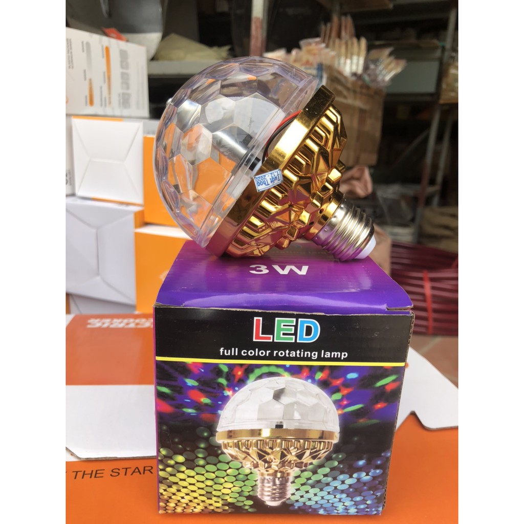 Bóng đèn LED xoay nhiều màu đui E27 dùng trong trang trí tiện dụng-Giadung24h
