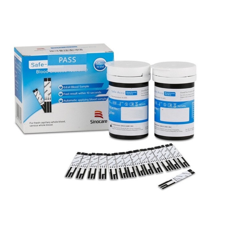 Que thử đường huyết Safe - Accu (hộp 50 que)