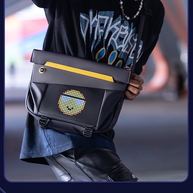 Divoom bag-V Pixoo Slingbag Túi đeo chéo hiển thị màn hình Led, tích hợp app Divoom