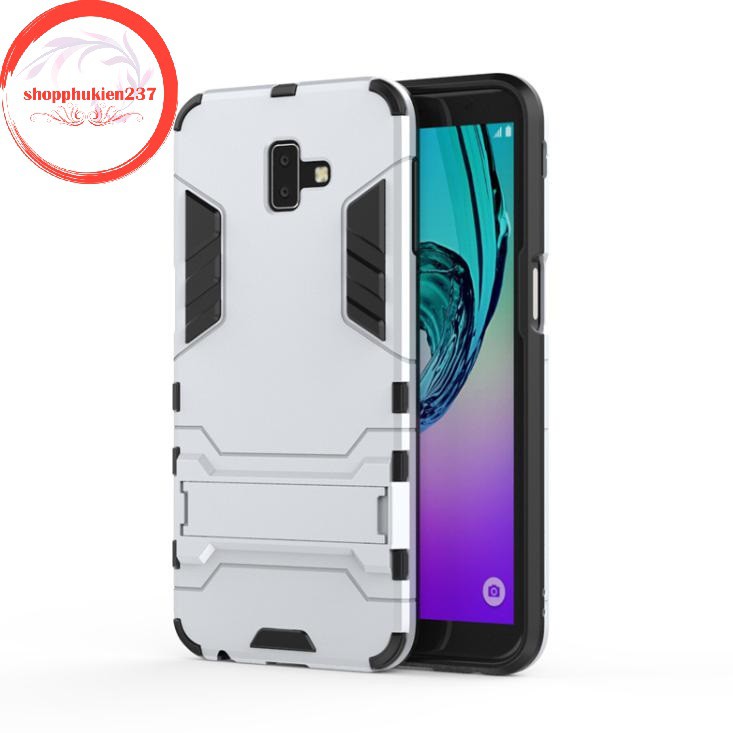 [Freeship toàn quốc từ 50k] ỐP LƯNG SS GALAXY J6 PLUS ỐP IRONMAN CHỐNG SỐC CÓ GIÁ ĐỠ