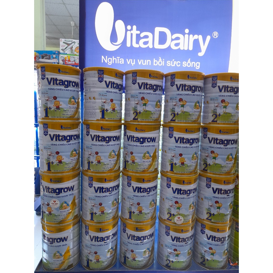 Lon Sữa 900g Vitagrow Vitadairy.Giúp Tăng Chiều Cao Vượt Trội