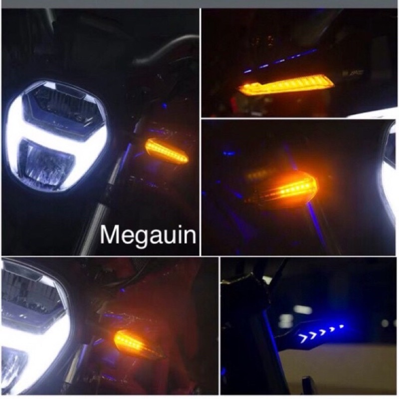 Xi nhan L17 loại 2 mặt led chạy audi gắn nhiều dòng xe