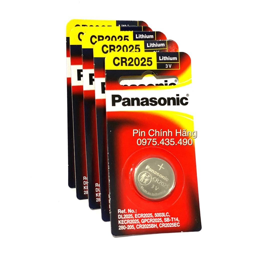 Bộ 5 Vỉ Pin CR2032 / CR2025 / CR2016 Panasonic Cao Cấp Chính Hãng Vỉ 1 Viên