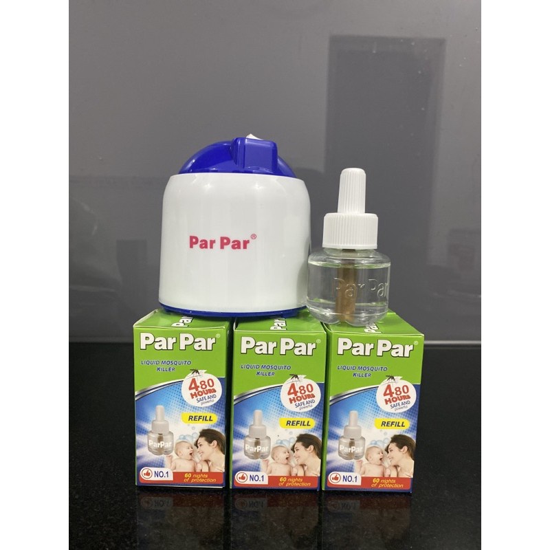 Máy đuổi muỗi, đèn đuổi muỗi, máy tặng lọ tinh dầu parpar