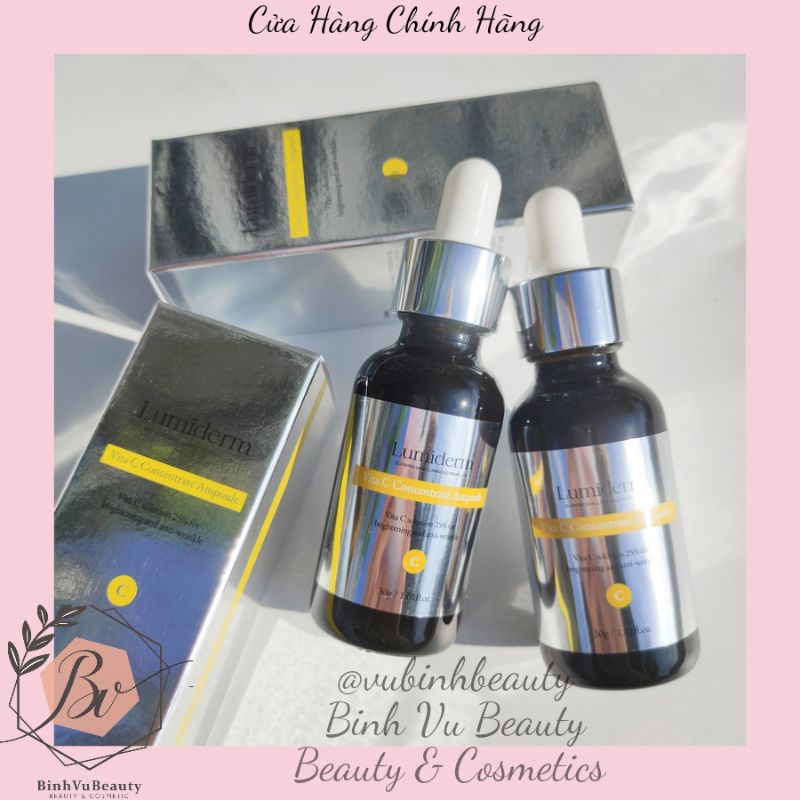 TINH CHẤT SERUM VÀ KEM DƯỠNG VITAMIN C 25% LUMIDERM