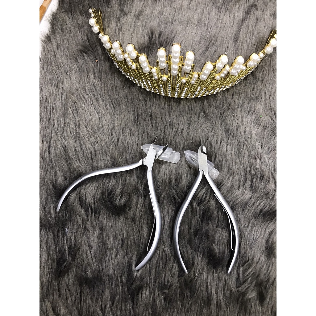 kìm vàng nhặt da inox làm móng ( miễn ship )