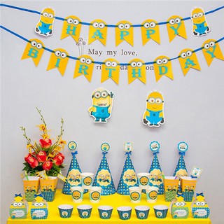Set Trang Trí Bàn Tiệc Chủ Đề Minion