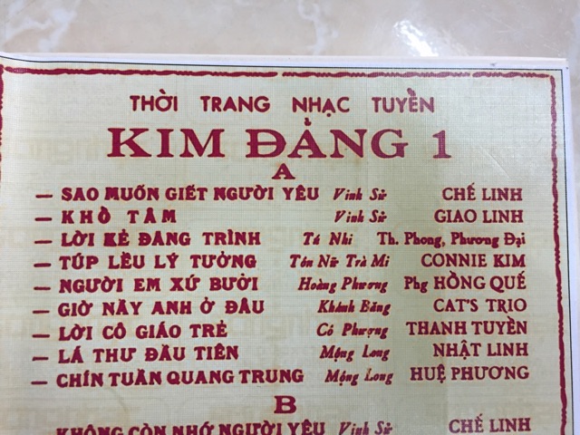 BÁN BĂNG CỐI KIM ĐẰNG 1 GỐC F1