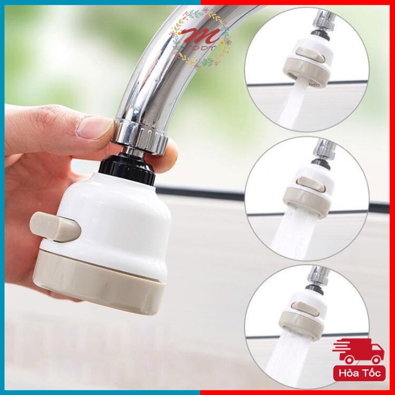Đầu Lọc Nối Vòi Nước Xoay 360 Độ Có Nút Điều Chỉnh - MTDDT