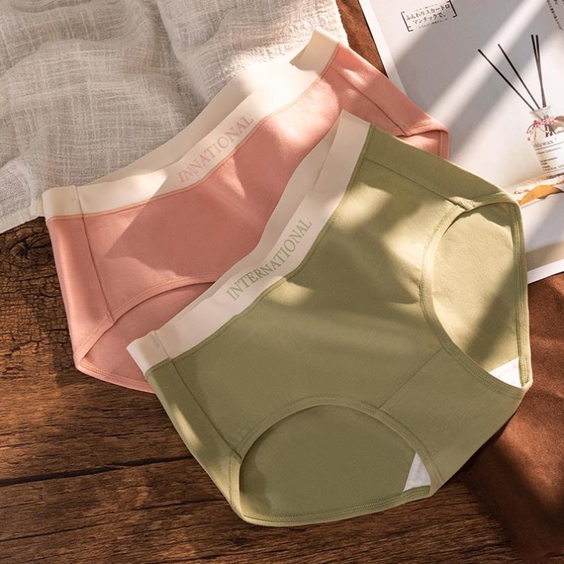 Quần Lót Nữ Cotton Cạp Su Chữ Kháng Khuẩn Cao Cấp 8858