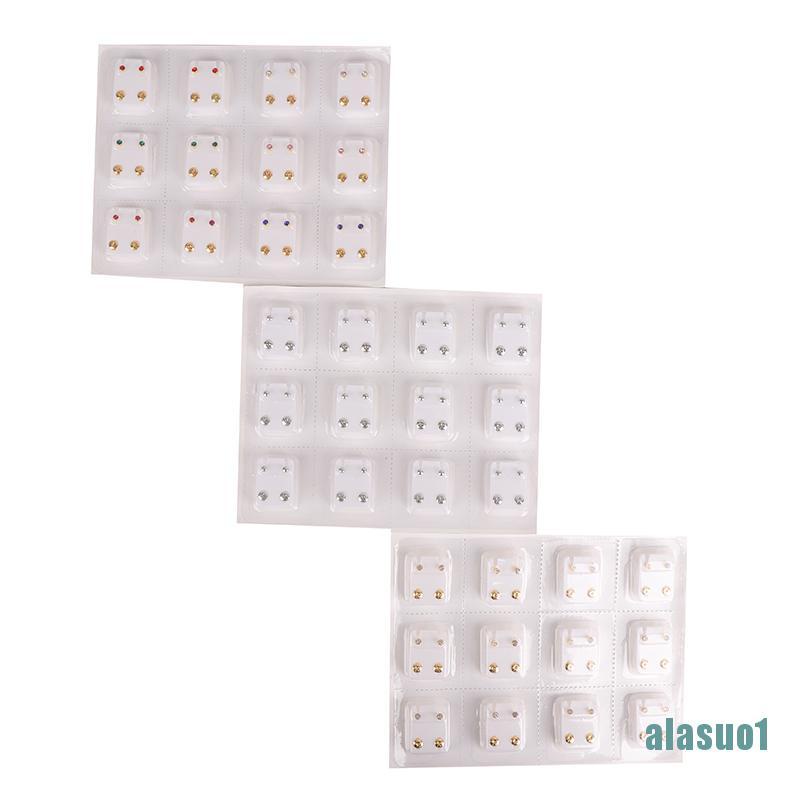 Bộ 24 Bông Tai Y Tế Bằng Thép Không Gỉ Chất Lượng Cao