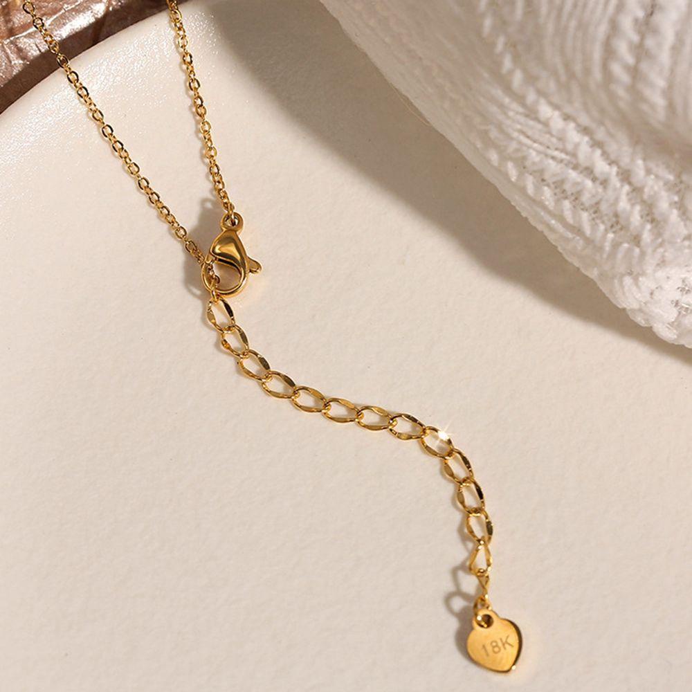 ANEMONE Vòng cổ Mặt Trái Tim Đính Đá Sang Trọng Cho Nữ