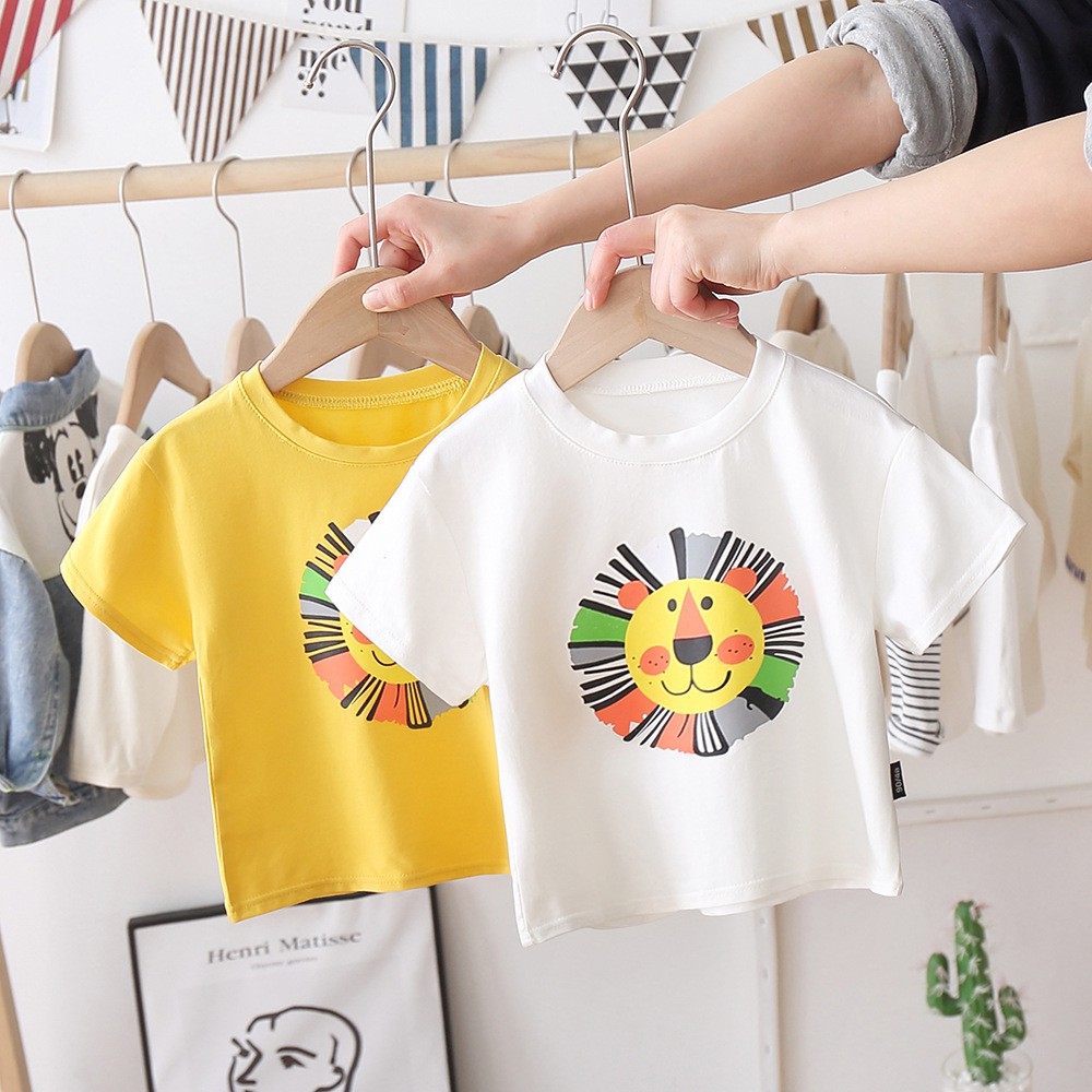 ÁO SƯ TỬ  CHO BÉ TRAI VÀ BÉ GÁI CHẤT COTTON 4C SIÊU MÁT