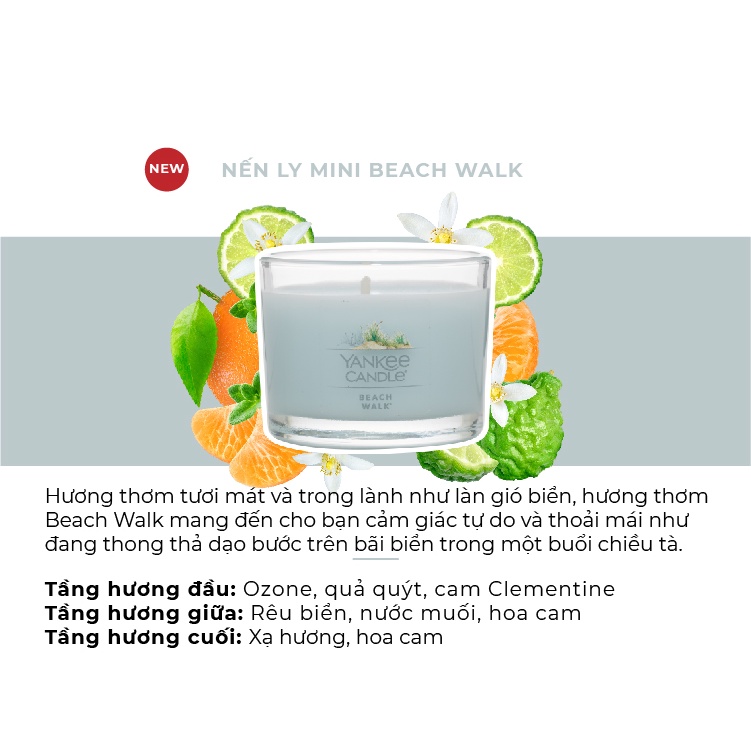 Nến ly mini Yankee Candle - Beach Walk