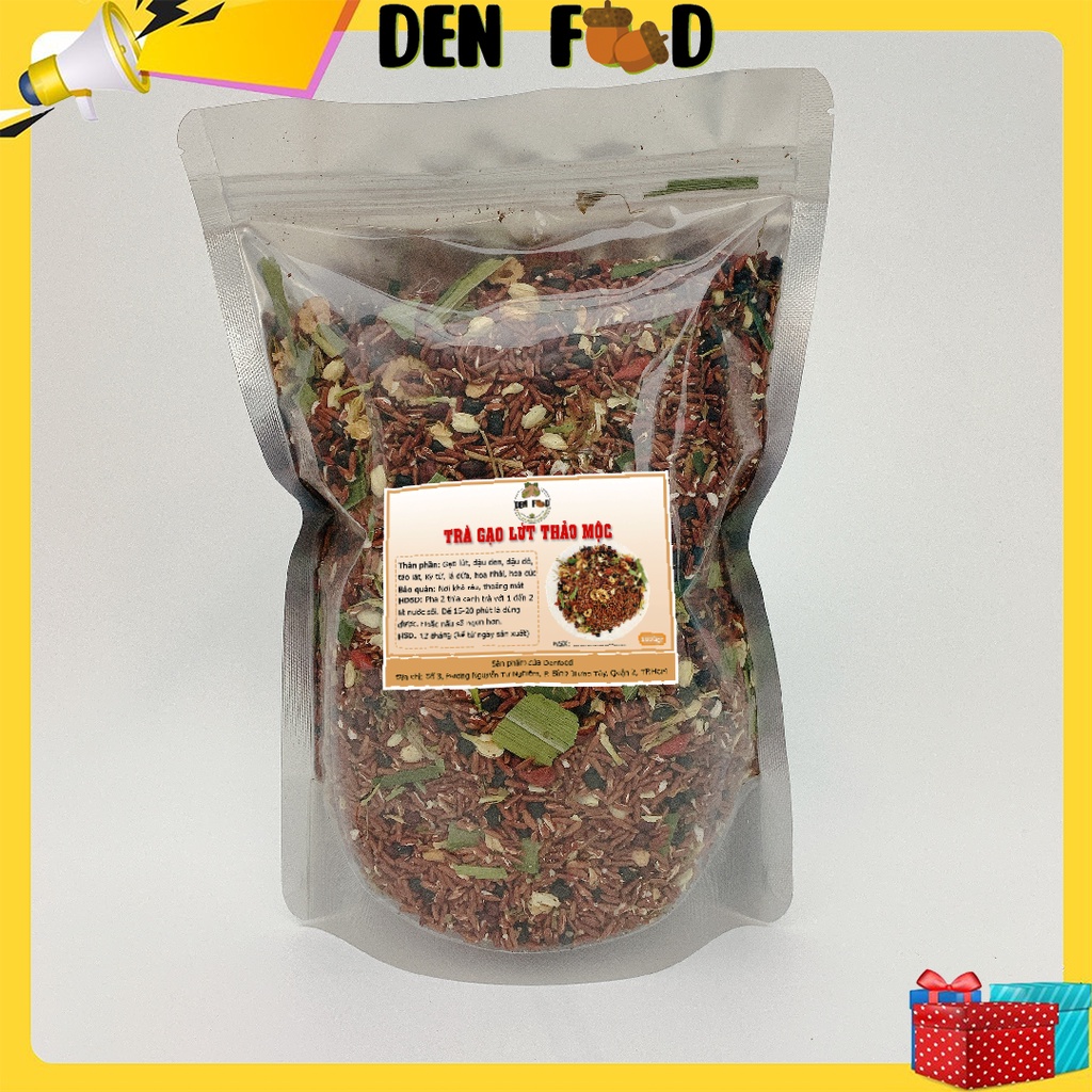 Trà gạo lứt thảo mộc Denfood - Bịch 1kg