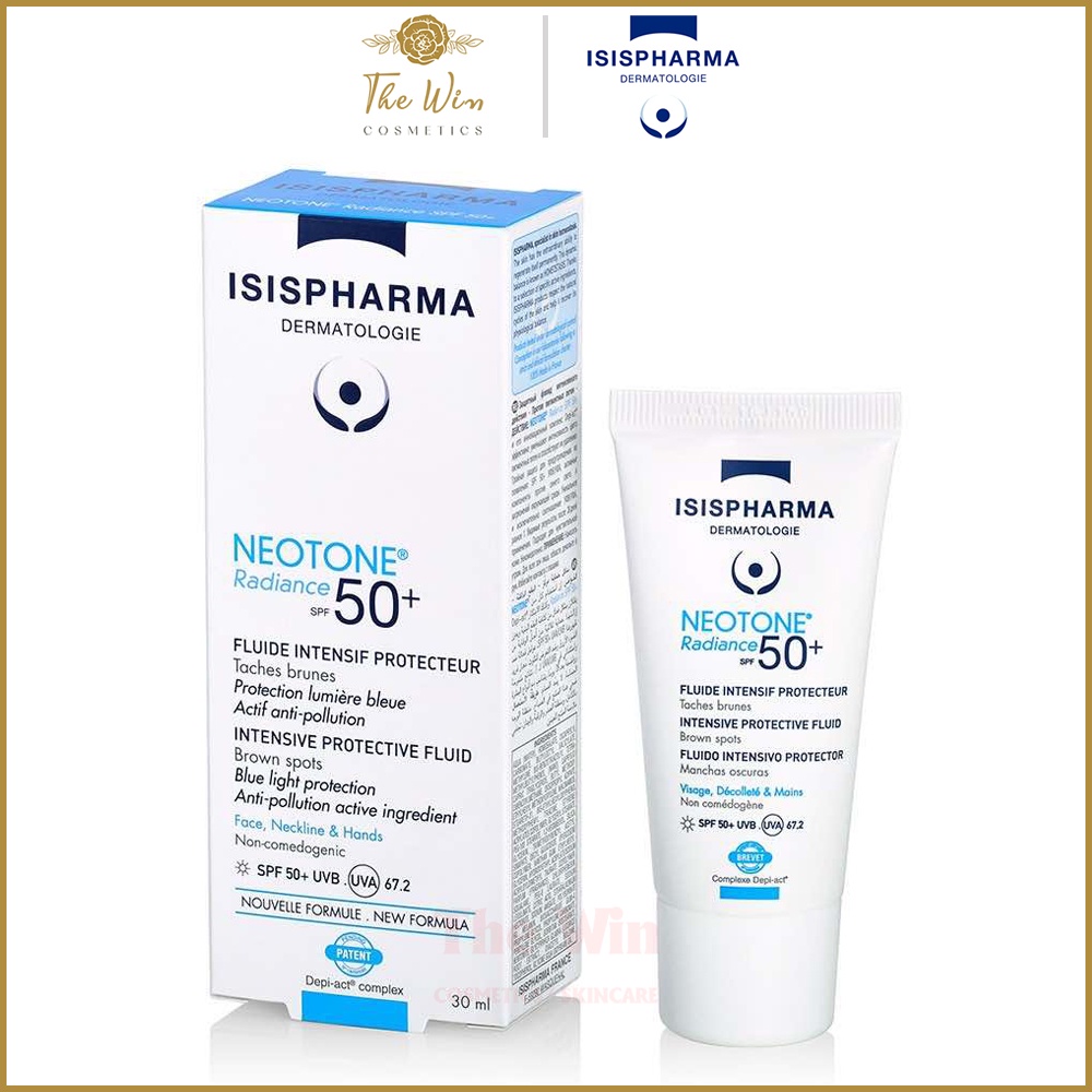 [CHÍNH HÃNG] [ GIÁ SỈ] Kem hỗ trợ giảm nám, chống nắng Isis Pharma Neotone Radiance SPF 50+ 30ml