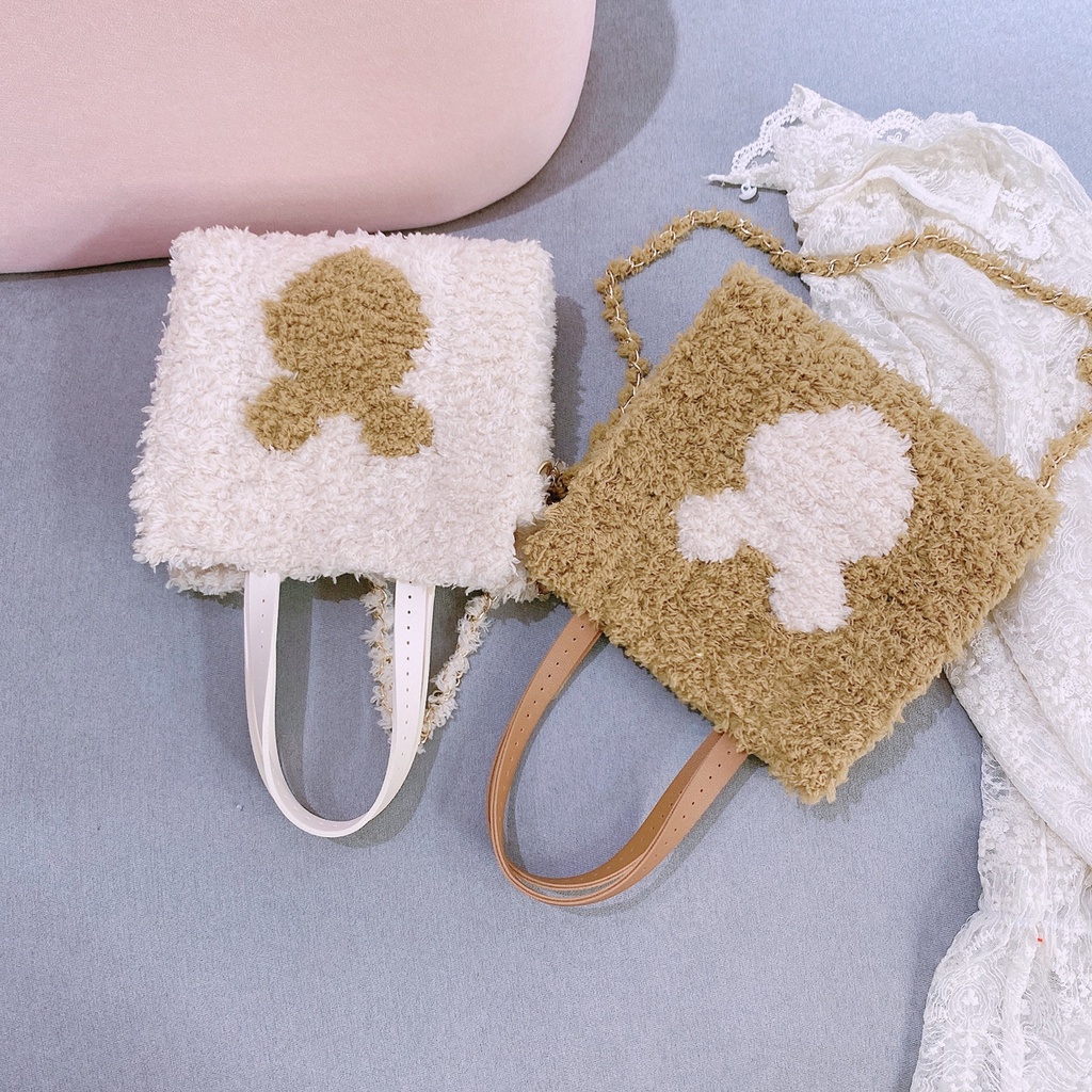 Túi Xách Handmade Tự Đan Len Xù - Phụ Kiện Đan Túi [Có video hướng dẫn]