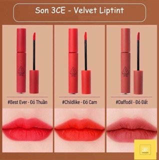 Son 3CE chuẩn xách tay Hàn đủ bill