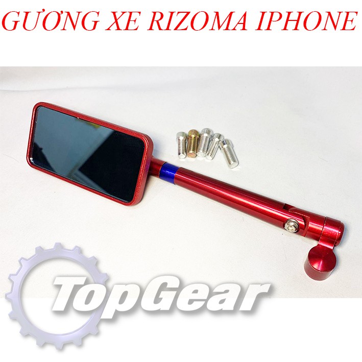 Gương CNC IPHONE - Gương Chiếu Hậu Xe Máy - <TOPGEAR>