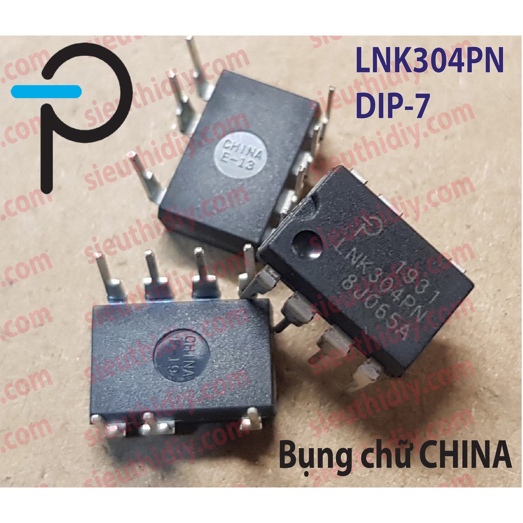 IC nguồn LNK304PN-DIP7 chính hãng, trong máy giặt, mạch quạt Mitsubishi