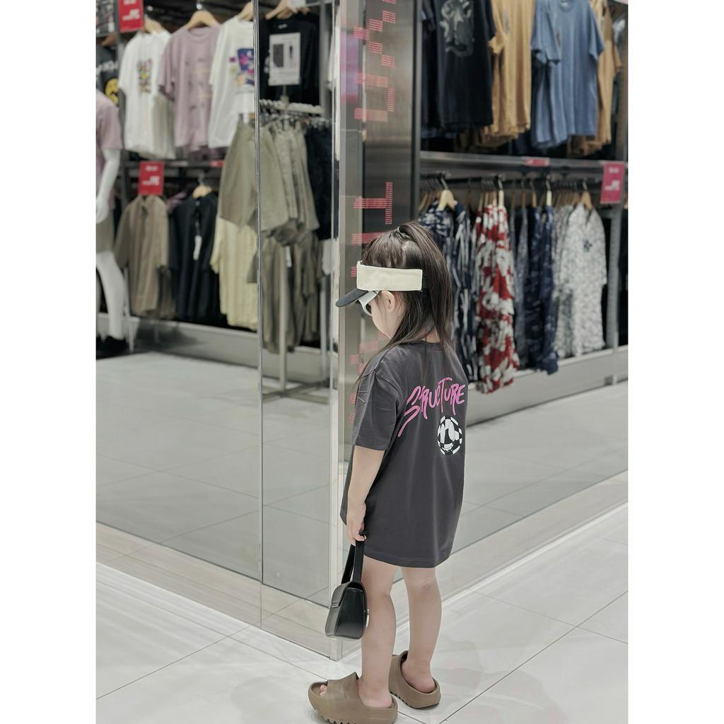 Áo thun gia đình nâu soccer cho bé , áo phông trẻ em team buiding nam nữ , Kid_genz