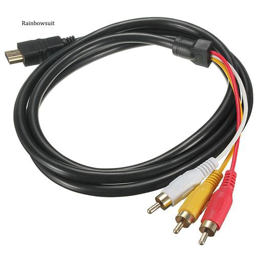 Cáp chuyển âm thanh từ HDMI 5 chấu ra AV 3 RCA