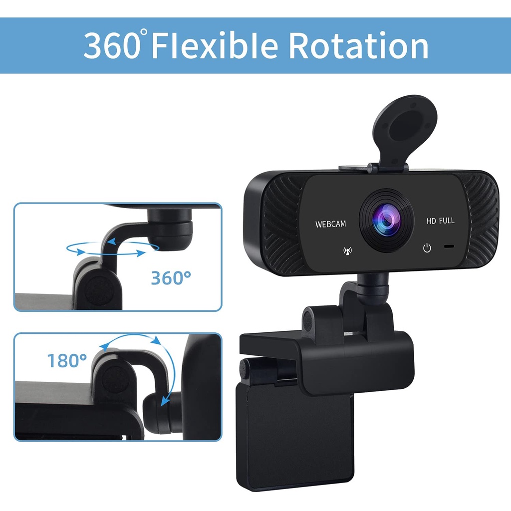 Camera đa năng bền bỉ kết nối mạng độ phân giải full HD 1080P rõ nét tiện dụng cho máy tính để bàn/TV | BigBuy360 - bigbuy360.vn