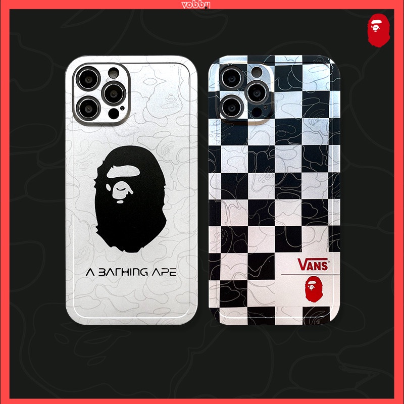 Ốp Điện Thoại IMD Mềm Họa Tiết BAPE Hoạt Hình Dễ Thương Cho IPhone13 12 11 MAX X/XS XR XSMAX 7P/8P