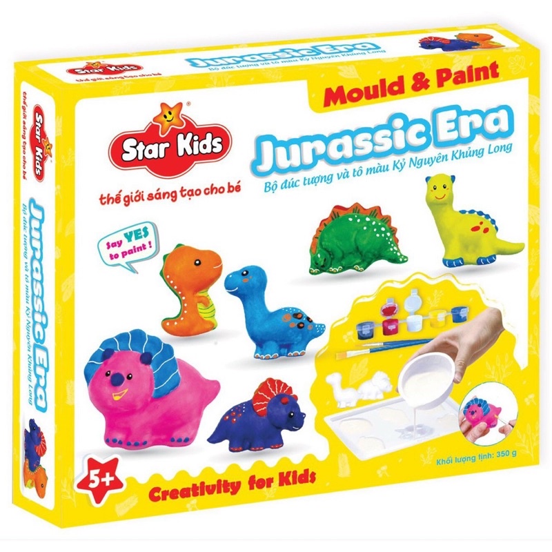 BỘ LÀM TƯỢNG THẠCH CAO VÀ TÔ MÀU STARKIDS