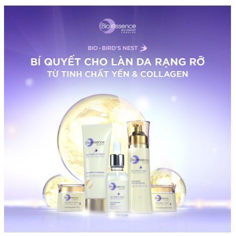 Kem dưỡng da tươi sáng căng mọng Bio Essence Bio-Bird's Nest Collagen Essence Cream 50GR